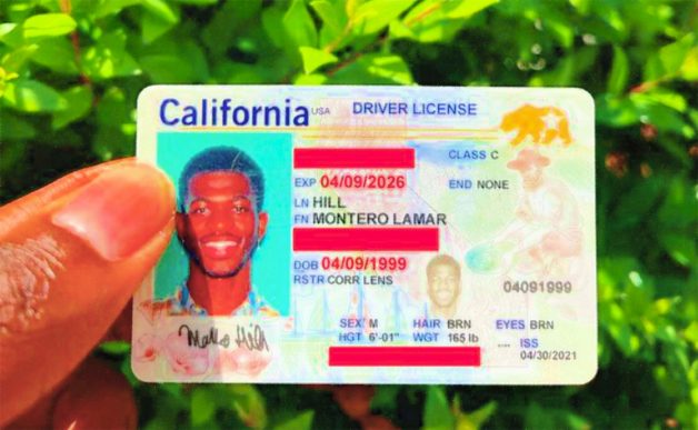 Lil Nas X driver license